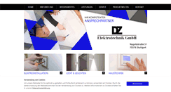 Desktop Screenshot of dz-elektrotechnik.de